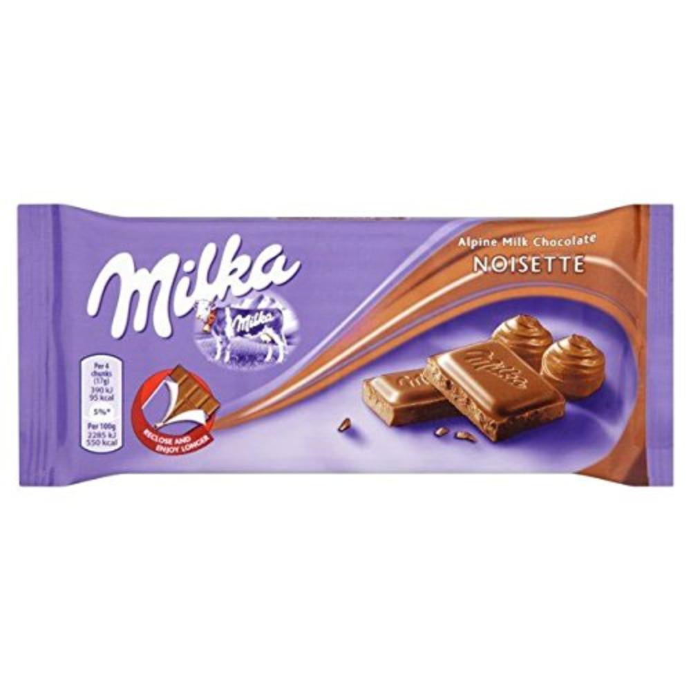 Noisette Hazelnut Milk Chocolate 100g, Milka Noisette Hazelnut Milk ...
