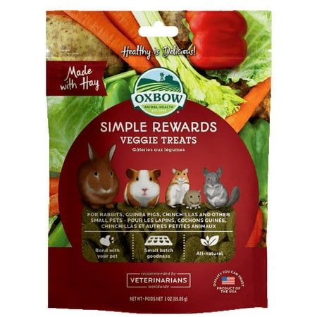 UPC: 0744845960074 | Oxbow Animal Health Simple Rewards Veggie Small Animal Treats  3 oz