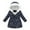 317# Navy, variant on oqasdz Girls Coats Children Long Sleeve Small Heart Print Quilted Hooded Warm Outerwear Fall Winter Top Coat Outwear Size 2 Y-3 Y
