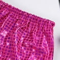 thumbnail image 4 of ZQUUVOU Girls Shiny Metallic Bodycon Long Skirts Party Rave Dance Mermaid Skirt Laser Sequin Performance Outfits Hot Pink, 4 of 6