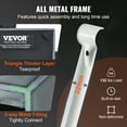 thumbnail image 3 of VEVOR 4x4 Grow Tent, 48'' x 48'' x 80'', High Reflective 2000D Mylar Hydroponic Growing Tent with Observation Window, Tool Bag and Floor Tray for Indoor Plants Growing, 3 of 9