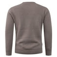 thumbnail image 4 of Handshe Men's Fashion Colorblock Long Sleeve Round Neck Sweater, Stretch Knitted Pullover with Elastic Fit for Casual Wear, 4 of 4