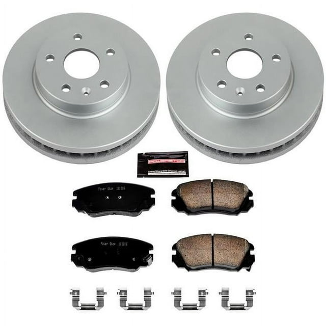 PowerStop CRK5522 Front Z17 Evolution Geomet Coated Brake Kit for 2011-2016 Buick LaCrosse