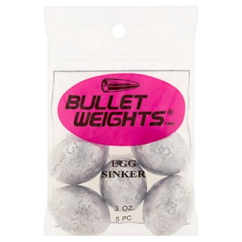Bullet Weights EGI3-24 Lead Egg Sinker Size 3 oz Fishing Weights