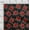 Black, variant on oneOone Organic Cotton Poplin Twill Fabric Leaves & Floral Artistic Sashiko Print Sewing Fabric BTY 42 Inch Wide