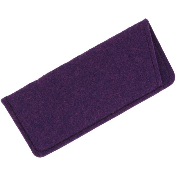 2 Pack Soft Felt Eyeglass Slip Cases, Fits Small To Medium Glasses