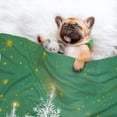 thumbnail image 3 of Yiaed Christmas Green Print Dog Blankets-Cat Blanket Washable for Couch Protection,Puppy Blanket, Soft Plush Reversible Throw Furniture Protector-Large, 3 of 8