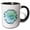 Black/White, variant on 3drose, Super Dad Cute Typography Design, 11oz Mug