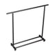 thumbnail image 1 of Perchero para ropa con ruedas, perchero de metal con estante, perchero de pie con ruedas para abrigos de dormitorio Negro 145cmx150cm, 1 of 9