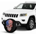 thumbnail image 5 of American Flag Skull Patriotic Spare Tire Cover,Universal Wheel Tire Cover for Trailer, RV, SUV, Truck,Camper and Many Vehicle,Weatherproof Tire Protectors, 5 of 10