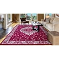 thumbnail image 4 of Pearl Heriz Red 7 ft. x 9 ft. Medallion Area Rug, 4 of 4