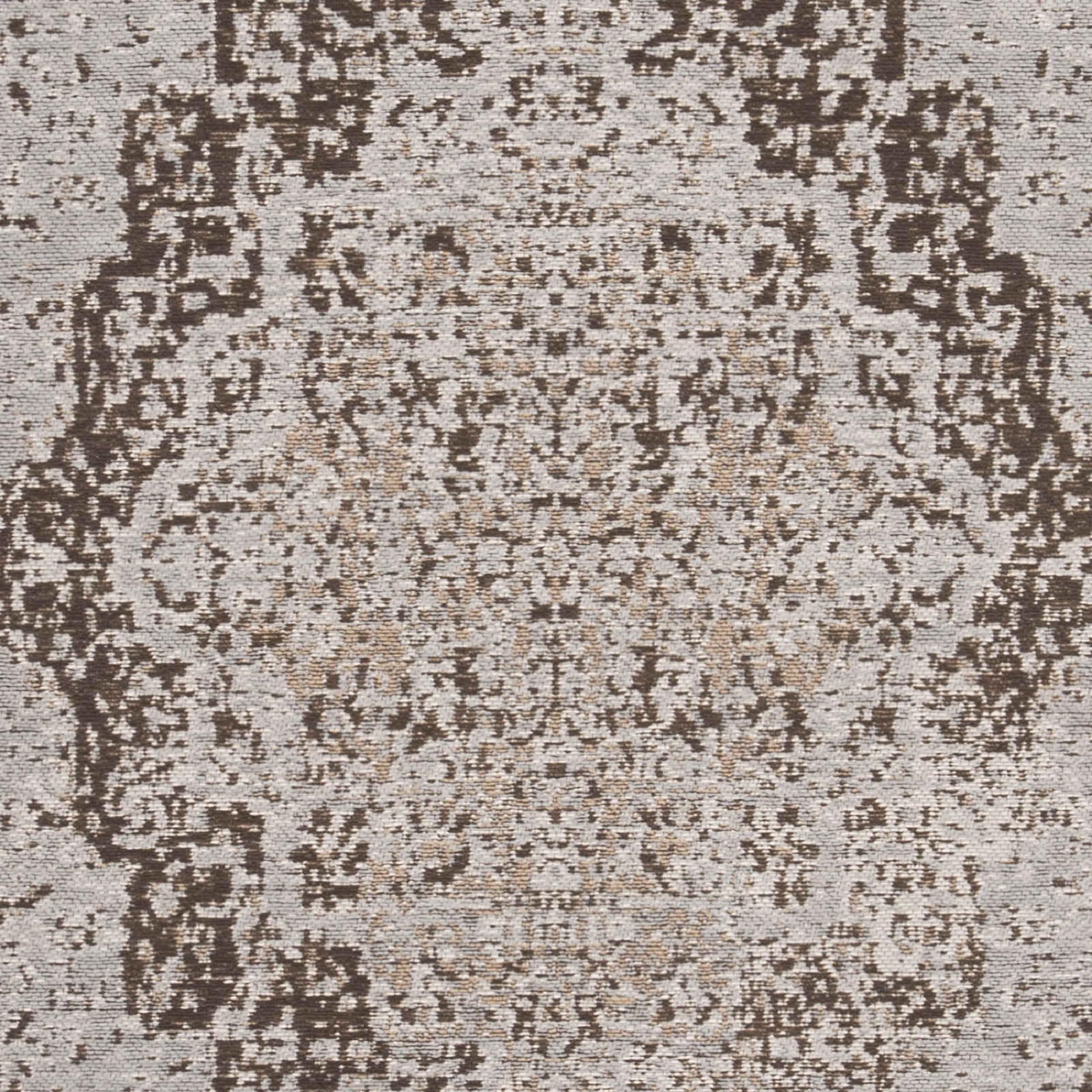 SAFAVIEH Classic Vintage Tris Floral Bordered Polyester Runner Rug, Taupe, 2'3" x 8'