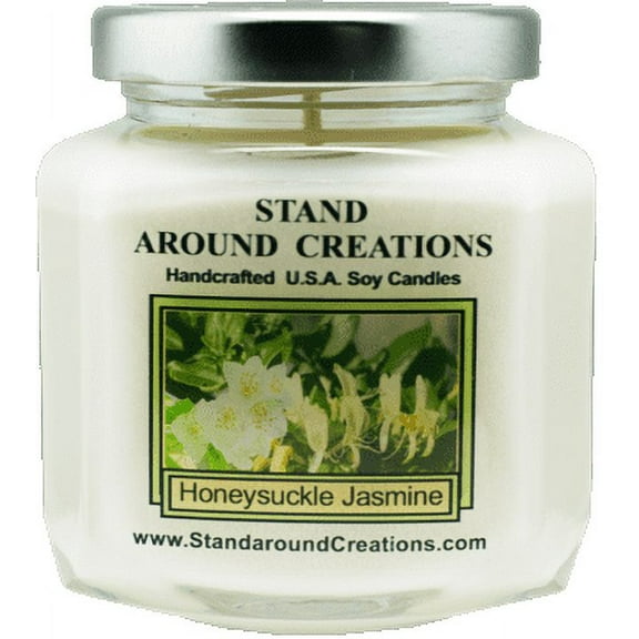 HONEYSUCKLE / JASMINE HEX 6-OZ. ALL NATURAL SOY CANDLE