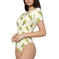 thumbnail image 2 of Naloa Corn Women's Short-Sleeved Onesie, One-Piece Swimsuit for Parties, dates, clubs - XX-Large, 2 of 9