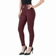 thumbnail image 2 of Women's High Rise Curvy Jean - Burgundy Snake Print, 2 of 6