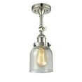 thumbnail image 2 of Innovations 1-LT LED Small Bell 5" Semi-Flush Mount - Polished Chrome - 201F-PC-G54-LED, 2 of 5