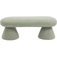 thumbnail image 3 of Meridian Furniture Drum Mint Faux Shearling Teddy Fabric Bench, 3 of 6