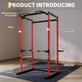 thumbnail image 2 of 1100LB Heavy Duty Power Cage Squat Rack for Home Gym – Multi-Function Power Rack with Pull-Up Bar, Adjustable Safety Bars, and Strength Training Features, 2 of 8
