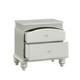thumbnail image 2 of Bowery Hill Transitional 2 Drawer Nightstand in Platinum, 2 of 5