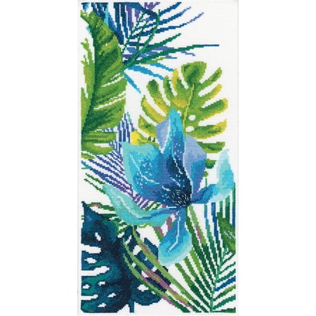 UPC: 4742022976661 | Blue flower M747 Counted Cross Stitch Kit