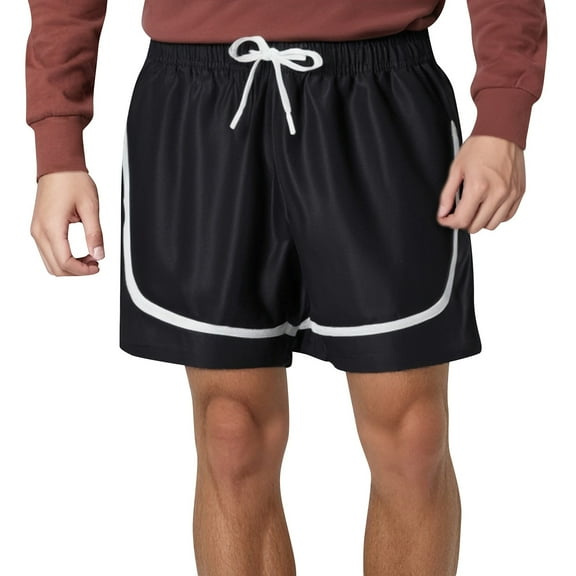 Youmylove Men's Shorts Vintage Mens Tight Fitness Running Stretch Basketball Base Training Compression Pants Fitness Pants Lightweight Swim Shorts