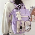 thumbnail image 2 of Backpacks Preppy Backpack Women Waterproof Candy Colours Backpacks Fancy High School Bags For Teenage Girl Travel Rucksack, 2 of 7