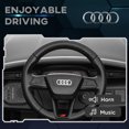 thumbnail image 5 of Qaba Audi Q8 e-tron Sportback Licensed 12V Kids Ride on Car, Battery Powered Kids Electric Car w/ Remote, 4 Spring Suspension Wheels, Gray, 5 of 9