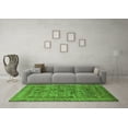 thumbnail image 3 of Ahgly Company Indoor Square Oriental Green Industrial Area Rugs, 4' Square, 3 of 4