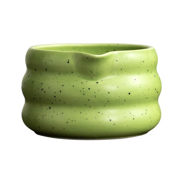 Cuenco para matcha, moderno, de superficie lisa, fácil de limpiar, decorativo, portátil, para manualidades. Verde