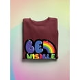 thumbnail image 3 of Be Visible Bubblegum Banner Sweatshirt Men -Smartprints Designs, Male XX-Large, 3 of 4