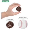 thumbnail image 2 of 12-Pack Wicker Rattan Balls 40mm/1.6 Inch Decorative Orbs Vase Fillers Bowl for Christmas/Weddings/Thanksgiving/DIY Crafts/Home Decor [Brown], 2 of 6