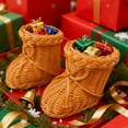 thumbnail image 3 of Imitation Handmade Woven Boot Storage for Home Desktop Ornament Multifunctional Decorative Arrangement and Organizer, 3 of 6