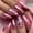 B3, variant on YTTAL Buy 2 Get 1 Free Matte Navy Blue Press On Nails, Medium Almond Fake Nails with Silver Stripe Rhinestone Design, Reusable Acrylic False Nails with Jelly Glue Nail File Buffer