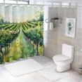 thumbnail image 7 of Awypu Rural Scene Vineyard Road Shower Curtain for Bathroom Waterproof Multiple Sizes White, 7 of 7