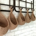 thumbnail image 4 of Jute Hanging Basket Wall Planter, Hanging Teardrop Baskets for Plants Succulent Wall Decor, Hanging Herb Pot Holder for Indoor/Outdoor Fence Planter, 4 of 9