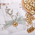 thumbnail image 4 of Pegatinas con sello de cera Yoption, eucalipto, paquete de 100 unidades, oro envejecido, 4 of 6