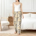 thumbnail image 5 of Uemuo Snake And Floral Pattern Women's Wide Leg Palazzo Lounge Pants with Pockets Light Weight Loose Comfy Casual Pajama Pants-Medium, 5 of 9