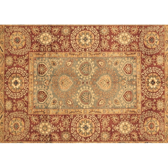Ahgly Company Indoor Rectangle Oriental Brown Traditional Area Rugs, 8' x 10'