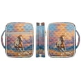 thumbnail image 2 of Xoenoiee Horse Flower Cloud Print Bible Cover Case for Women Men Large Bible Cover Bag with Durable Handle Quilted Carrying Bible Study Supplies Accessories with Zipper Pocket, 2 of 7