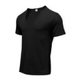 thumbnail image 5 of Up to 65% off Shirt Men, Xunlbb Men's Vintage Strip Short Sleeve T-shirt U-neck Pullover Round Neck Casual, 5 of 8