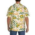 thumbnail image 5 of Wukai Hawaii Palms Men's Casual Short-Sleeve Button Down Shirt - Lightweight Summer Dress Shirt for Daily Wear-Large, 5 of 7