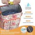 thumbnail image 2 of Travel Cooler Bag - Pioneer Flower Floral Print Pattern Camping Beer Cooler Backpack with Bottle Opener- Waterproof Insulated Picnic Backpacks - Cooler Bag for Beach, 2 of 6