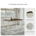 thumbnail image 6 of Signature Design by Ashley Casual Whitesburg Dining Table Brown/Cottage White, 6 of 6