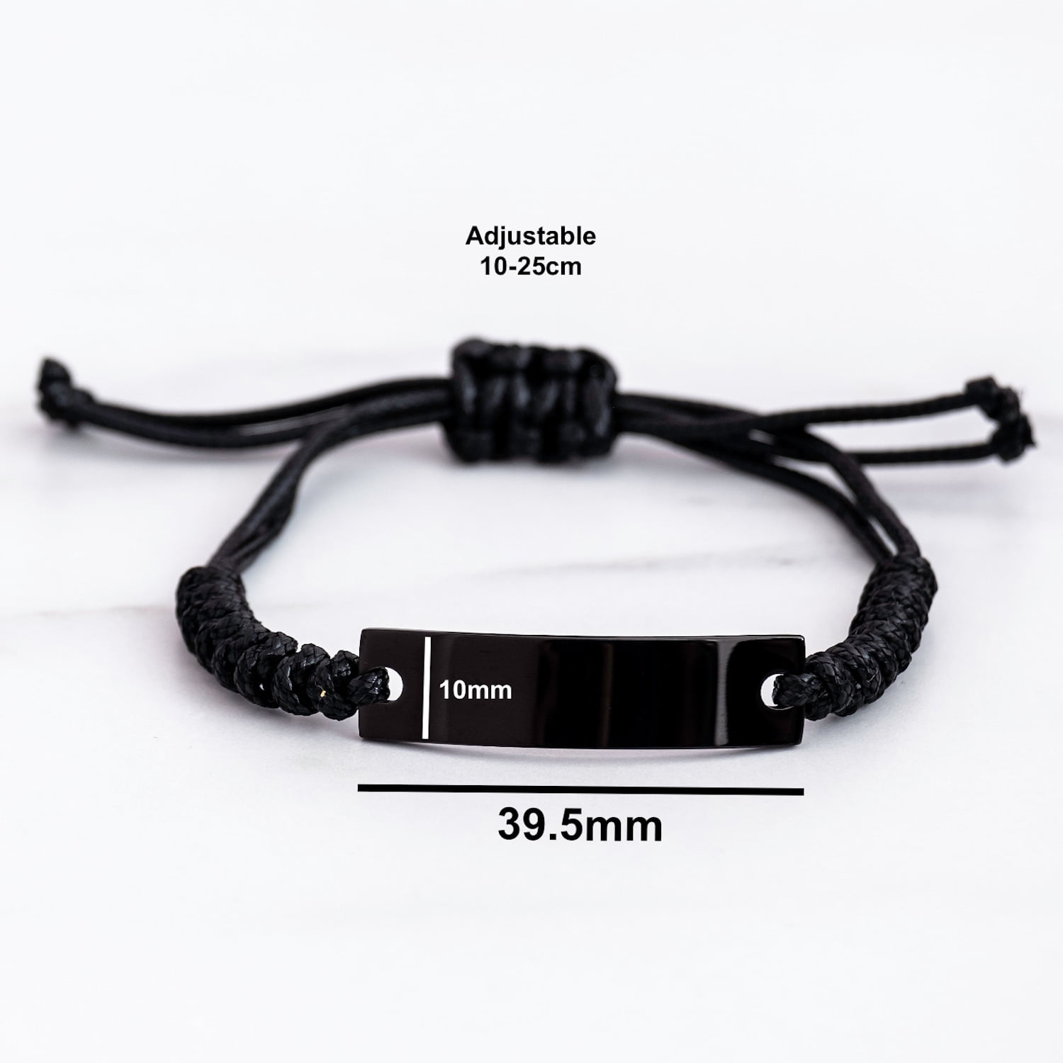 Gifts for Nanny, In a world where you can be anything, Appreciation Birthday Black Rope Bracelet for Men, Women, Friends, Coworkers