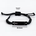 thumbnail image 4 of Gifts for Apartment Manager, In a world where you can be anything, Appreciation Birthday Black Rope Bracelet for Men, Women, Friends, Coworkers, 4 of 4