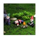 thumbnail image 1 of Estatuas de gnomos de jardín, interesantes duendes para exteriores, manualidades de resina, 4 piezas, jardín de hadas en miniatura, decoraciones de césped (BX4), 1 of 4