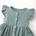thumbnail image 6 of Auroural Toddler Girl Clothes 2T Children's Thin Breasted Sleeveless Dress For Girls Baby Ruffled Waist Cinched French Skirt 2-3Years, 6 of 8