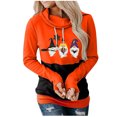 thumbnail image 1 of Sudadera Para Mujer Sudaderas Con Cuello Redondo Moda Casual Festival Impreso Blusa de Manga Larga Sudadera Con Capucha Tops Sweatershirt Odeerbi ODB130791, 1 of 5