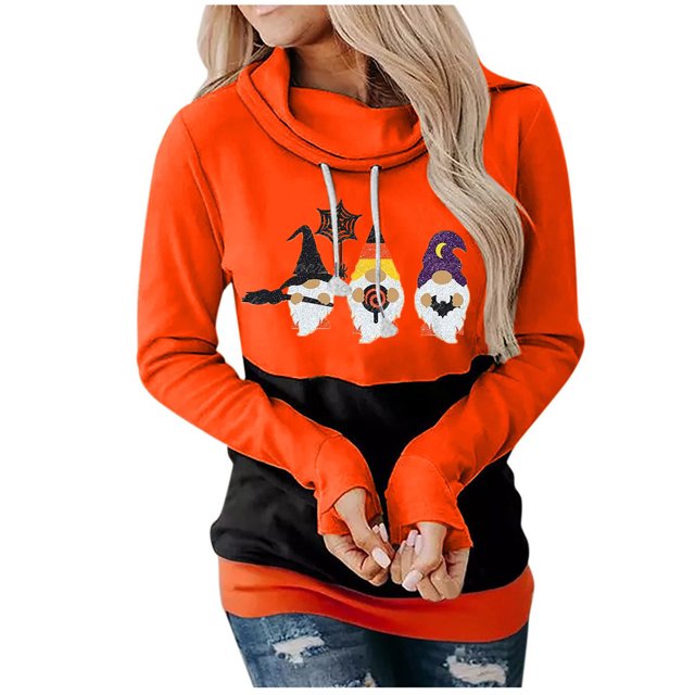 Sudadera Para Mujer Sudaderas Con Cuello Redondo Moda Casual Festival Impreso Blusa de Manga Larga Sudadera Con Capucha Tops Sweatershirt Odeerbi ODB130791