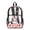 Bunny Strawberry Sprinkle, variant on Clear Backpack 17 Inch, Heavy Duty Fabric & PVC Sports Transparent Bookbag for Boys Girls, Cherry Blossom Corgi Angel Print See Through Backpack for School, Work & Security